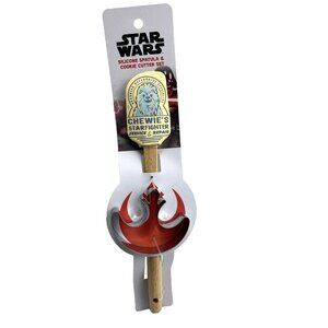 Star Wars Spatula and Cookie Cutter Disney Kitchen Baking Utenstil Chewbaka, New